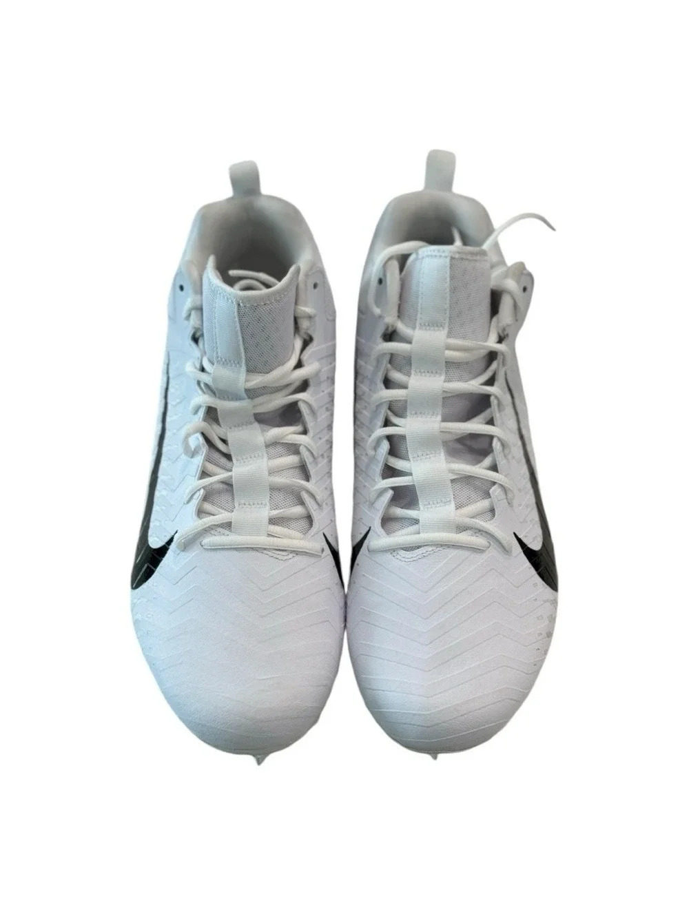 NIKE Alpha Men's  'White Black' Menace 2 Low Men's Football Cleats Size 16